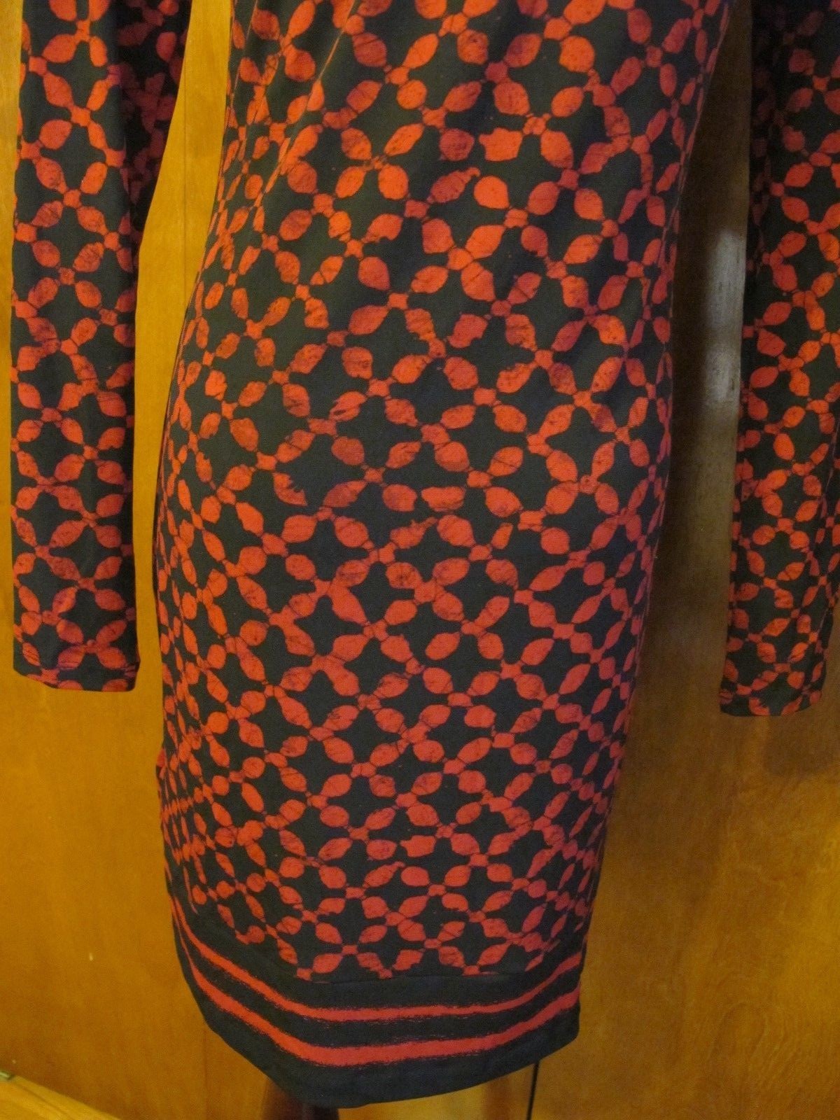 Michael Kors women’s printed red blaze boat neck jersey shift dress Xmall NWT