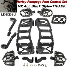 For Harley MX Floorboard Footboards Touring Street Electra Glide Road King 93-24