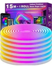 AILBTON 15m Led Neon Rope Lights,Flexible Led Rope Lights,Control with...