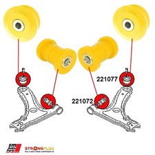 VW Golf III 4x4, Golf IV 4x4, Golf IV Silent Dreiecksblock vorne SPO