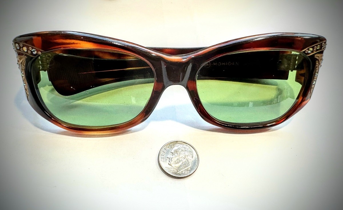 1960's Flux Tortoise Shell Mohican France Glasses - 48.1 Grams