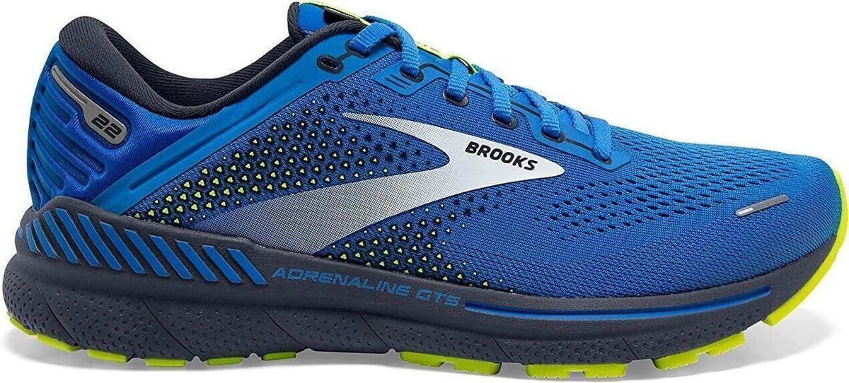 Brooks Adrenaline GTS 22 Mens Running Shoes Size 8 Neon Yellow Blue 1103661D735 Brooks Adrenaline GTS 22 Nightlife Titan for sale | eBay main image 2