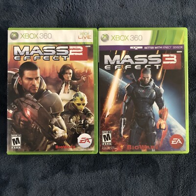 Mass Effect 2 & 3 (Microsoft Xbox 360 Lot) CIB & Tested
