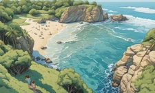 Digital Image of Beautiful Aerial Image Printable Wall Art