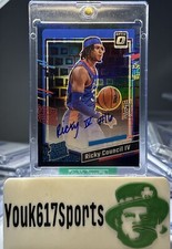 2023-24 DONRUSS OPTIC RICKY COUNCIL IV BLACK PANDORA RATED ROOKIE AUTO /25 1/1