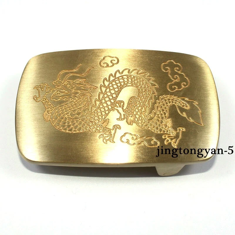 Solid Brass Dragon Belt Buckle Men's Pin Belt Buckles Fits For 1.5 inches  Belt