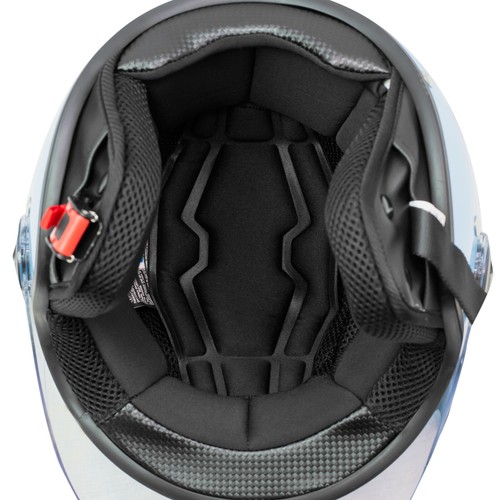 Open Face Jet Pokrywa kasku Motocykl Skuter Quad Visor Włochy A-PRO - Zdjęcie 5 z 18