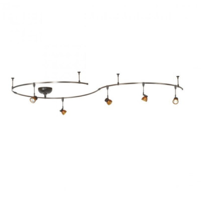 WAC Lighting LM-T8-PT LV Monorail 8-Feet Rail Only-PLATINUM