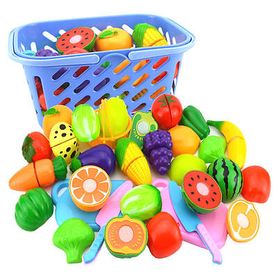 10pcs Mini simulation Fruits Vegetables Kitchen Toys Kid Pretend Play toys WF