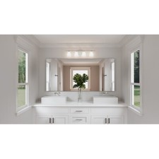 Quoizel Brindley 4 Light Bath Light, Brushed Nickel/Opal Etched - BID8631BN