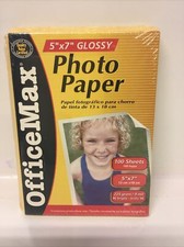 Office Max Photo Paper 5x7 Glossy 100 Sheets, Heavyweight 225g; for Inkjet