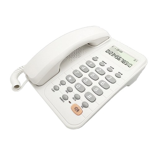 Corded Telephone Caller Display Landline Phone for Home Office Energy Efficient - Zdjęcie 4 z 10