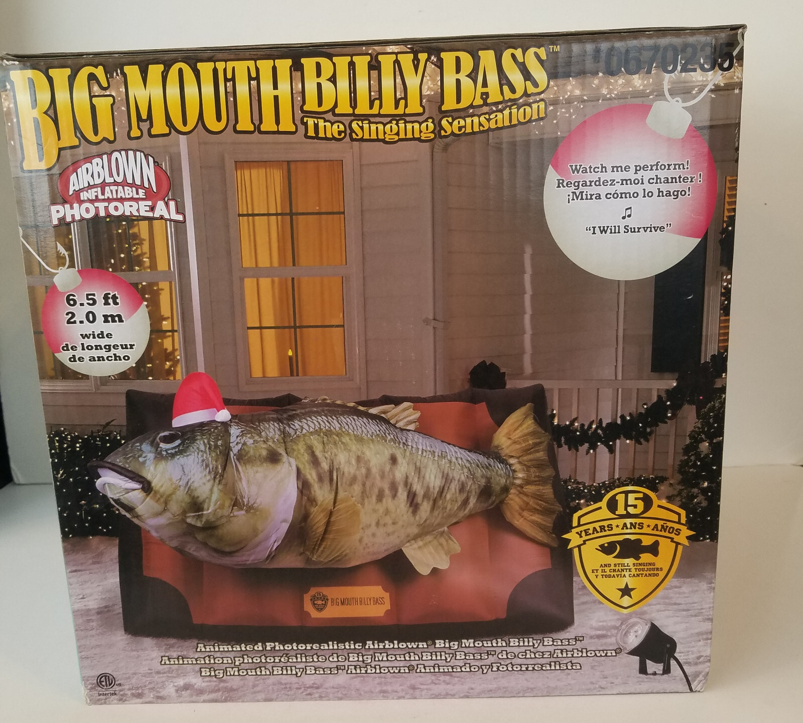 Christmas Big Mouth Billy Bass Airblown Inflatable Animated Moves Sings 6.5Ft eBay