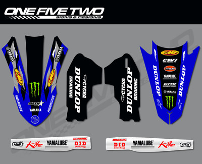 YAMAHA YZ YZF 125 250 450 MX MOTOCROSS VERKLEIDUNG KIT GRAFIK