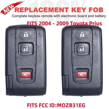 2x MOZB31EG For 2004 2005 2006-2009 Toyota Prius Smart Prox Remote Key Fob