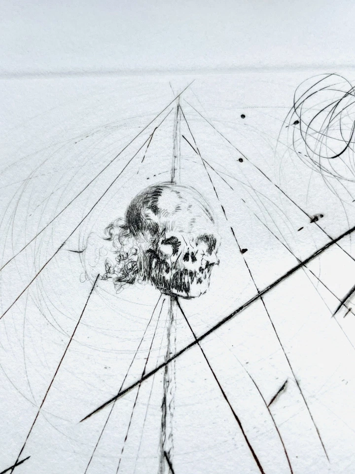 Salvador Dali Flying Dutchman Ghost Ship Pirate Signed Etching Richard Wagner - Image 4 of 4