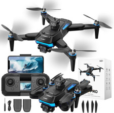 Brushless Motor Drones with 4K Camera, with 5G FPV Parameter Display Handle,Quad