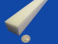 Acetal Delrin Bar 1.25" (1 1/4") Thick x 1.50" Wide x 24" Long White