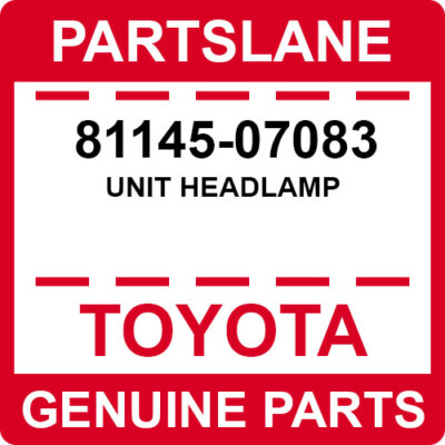 81145-07083 Toyota OEM Original Einheit Frontscheinwerfer | eBay
