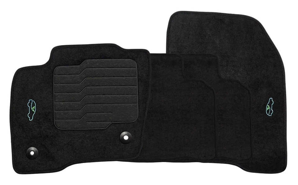 Carpet Floor Mats for 2015 to 2024 Ford Edge with Safety Locks Front and Rear Foto 4 de 4