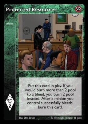 VTES, Jyhad, Vampire, V5, 30th Anniversary - Protected Resources x 1