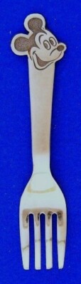 Bonny Mickey Mouse Baby Fork 4 1/4'' Head Walt Disney Stainless Japan Child Kids