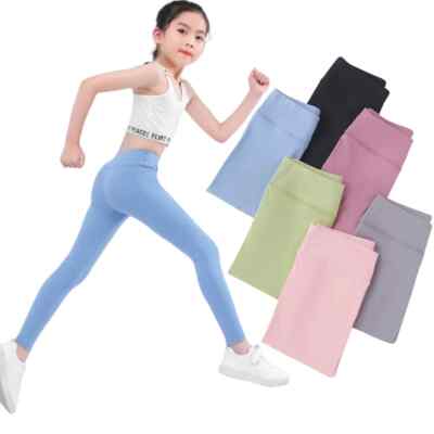 Legging 3/4 Fille Adigau – Yoga, Sport, école, Confortable Et Extensible, 5 à 11 Ans