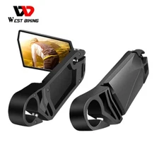 WEST BIKING MTB Bike Rear View Mirror Foldable Rotation Bicycle Rearview a Pair