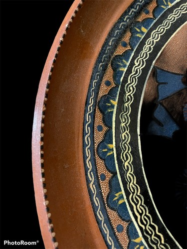 Vintage Tlaquepaque Mexican Red Clay 14.5” Platter With Fish Hand Painted - Picture 4 of 12