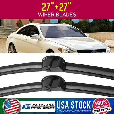 Super Clean Windshield Wiper Blades 27''& 27'' Set(2) For 2001-2006 Benz S500