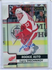 2017-18 O-Pee-Chee Platinum Rookie Autographs Rainbow #R-ES Evgeny Svechnikov C