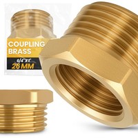 Messing Kupplung Fitting 6/4X1 Agxig Muffe ReduzierstüCk Wasser Gewindefitting