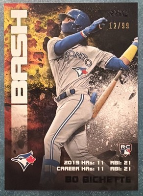 2020 Topps Stadium Club Bash & Burn Black Rookie RC #BAB-14 Bo Bichette 12/99