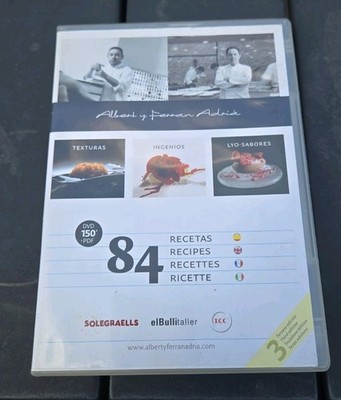 Albert and Ferran Adria 150 Minute DVD 84 Recipes elBulli