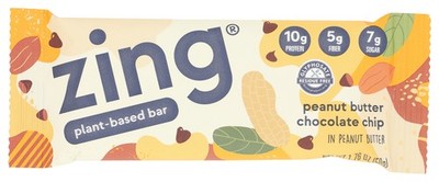 Zing Peanut Butter Chocolate Chip Nutrition Bar 1.76 Oz