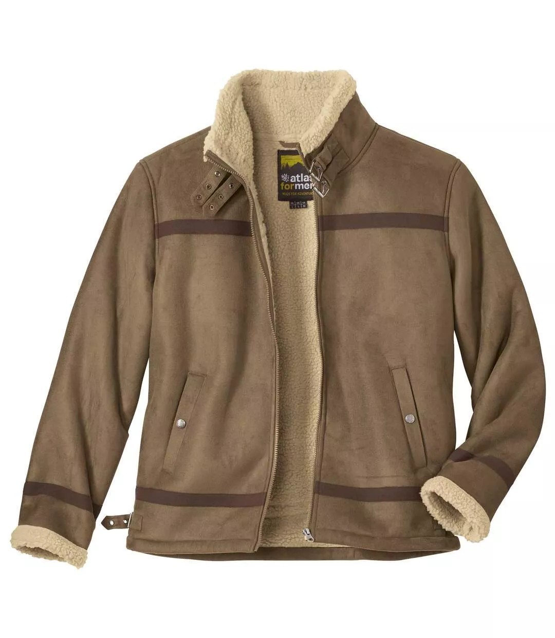 ATLAS FOR MEN 50percent Discount     Man's Camel Faux-Suede Jacket XL image 2