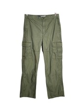 Old Navy Boys Baggy Army Green Cargo Pants Size 18