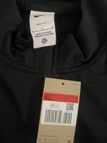 BNWT Nike Black Dri-Fit Tracksuit Large Mens - Picture 2 of 3