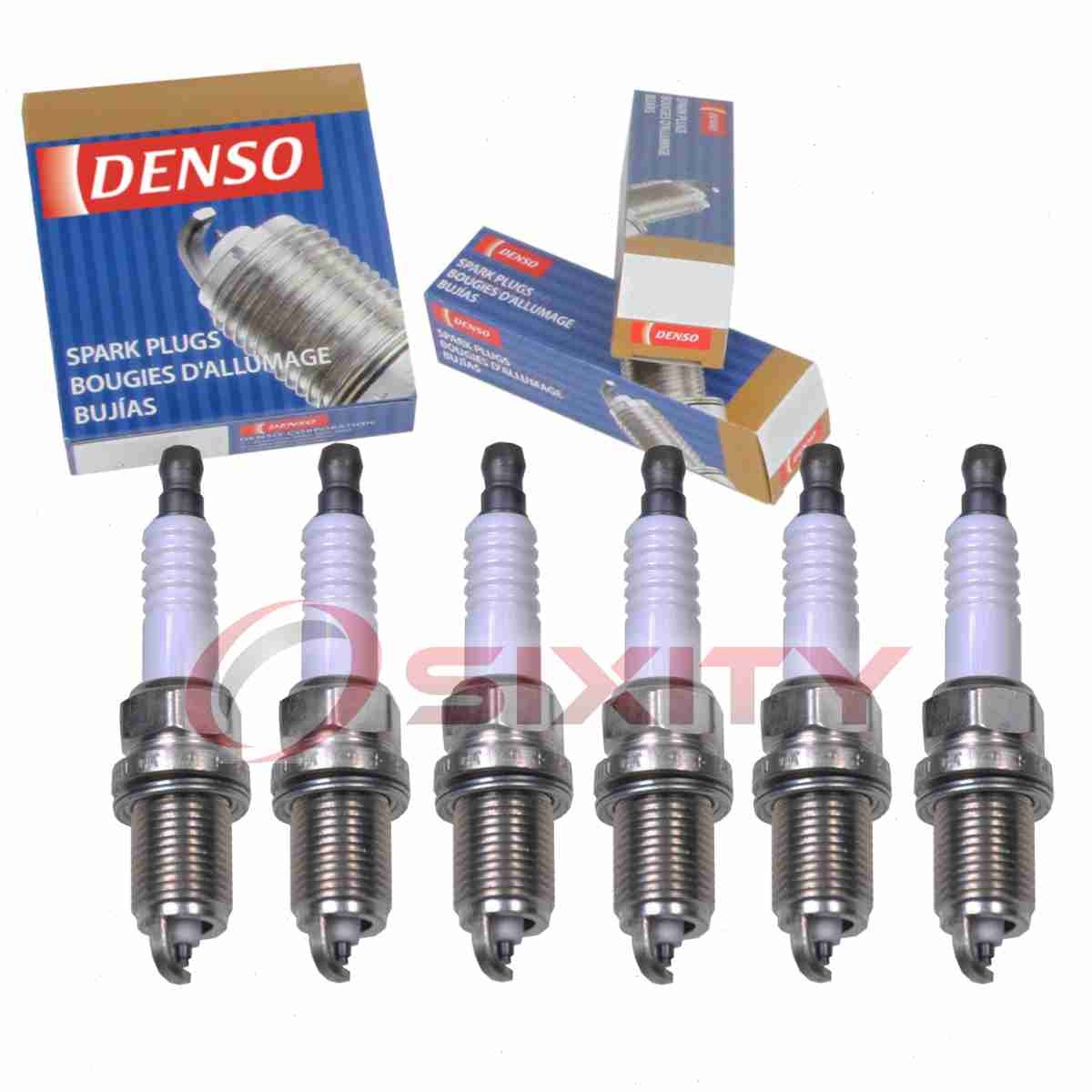 6 pc Denso Standard Spark Plugs for 2011 Ram Dakota 3.7L V6 Ignition xq