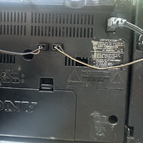 VINTAGE 1994 SONY BOOMBOX ~ Model CFD-550. Works But See Description For Details - Picture 10 of 10