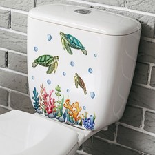 Pour Murs Lisses Stickers Muraux Série Tortue à Bulles 25*35cm PVC