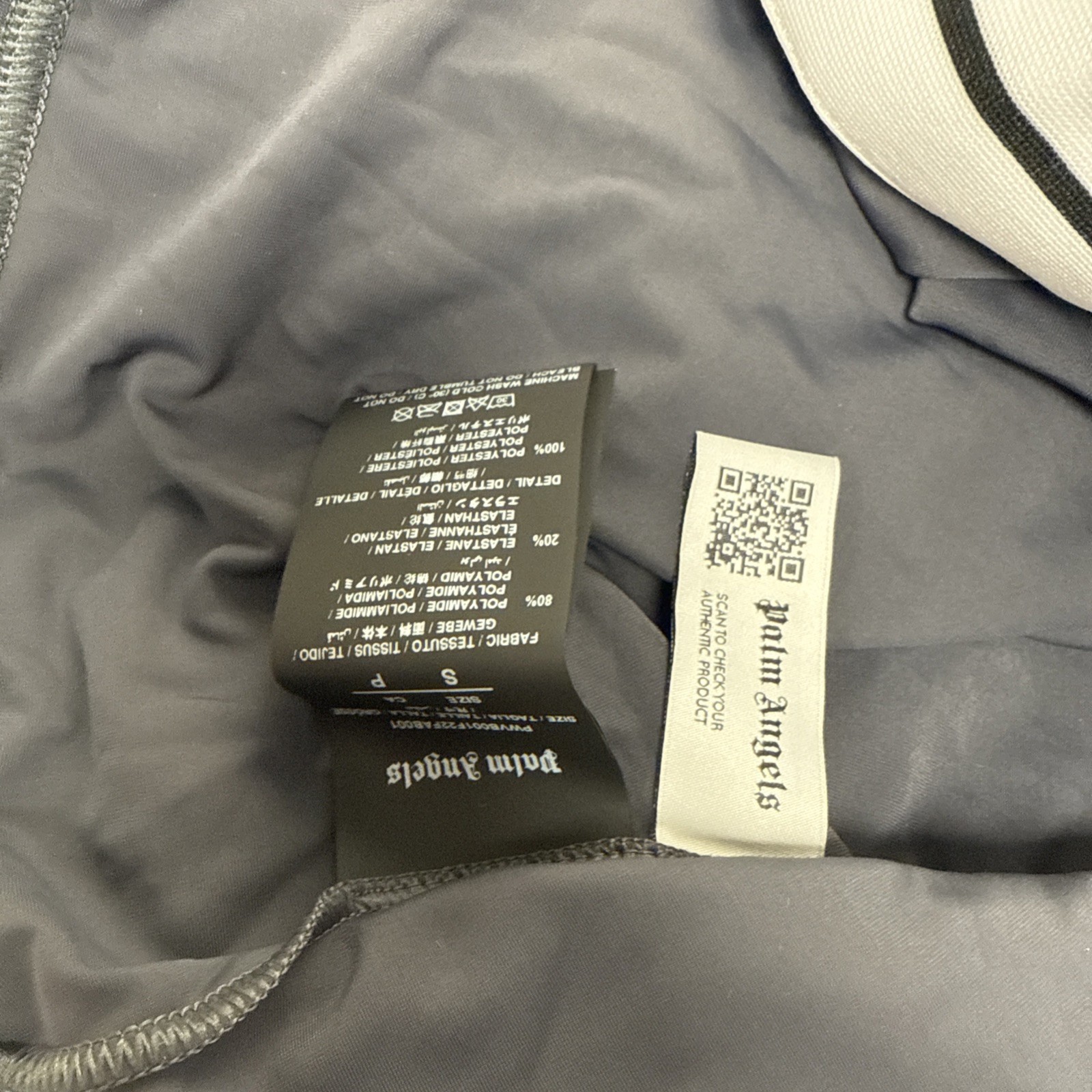 PALM ANGELS Cropped Zip Up Track Jacket Size Small GENUINE RRP £325 #V1 image 9