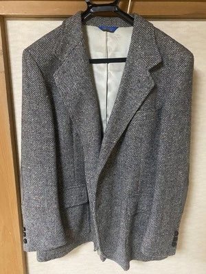 Pendleton Veste sur Mesure Tweed Pure Laine Vierge Renfort Coude Taille 42 Gris - Photo 1/4