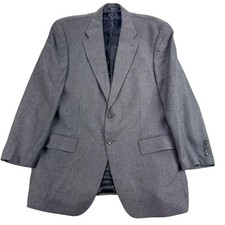 Ralph Ralph Lauren Blazer Mens 42R Gray Check Silk Wool Tweed Sport Coat Jacket