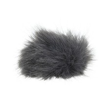 Furry Microphone Windscreen 5mm x 55mm for Microphone Deep Gray 1 Pack