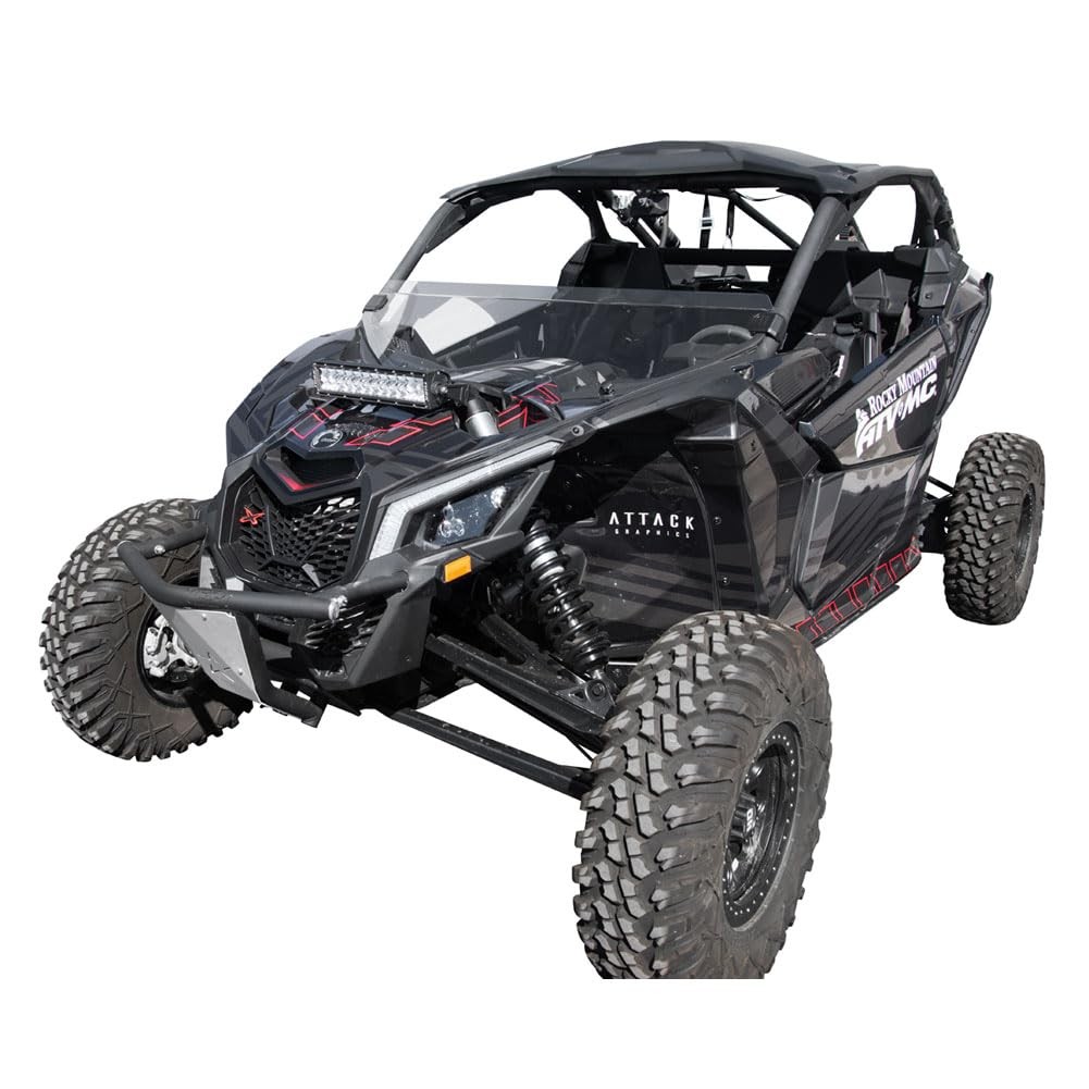 Tusk Removable Half Windshield For CAN-AM Maverick X3 X RC Turbo R 72" 2018-2019