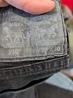 Levi's 500 Series 510 Skinny Black Dark Wash Stretch Denim Men's Jeans Pre-Owned — photo 6