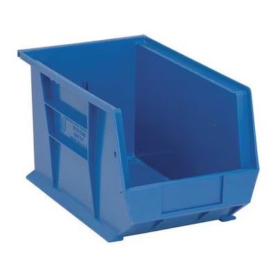 Quantum Storage Systems Qus242bl Hang & Stack Storage Bin, Polypropylene, Blue,