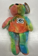 NFL Bret Favre 4 TieDye Plush Beanie Bear Salvino's Bammers Greenbay 2013