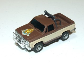Camioneta pickup Aurora AFX Magna Traction #1971 Fall Guy HO Slot Car